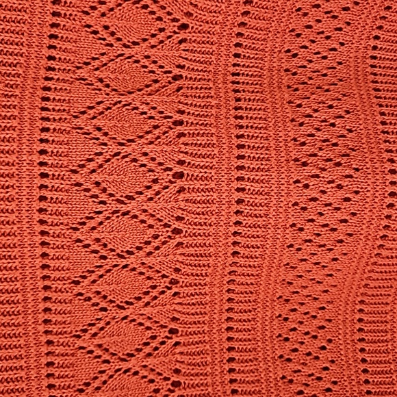 Worthington XL Apricot open knit sweater - Picture 2 of 6